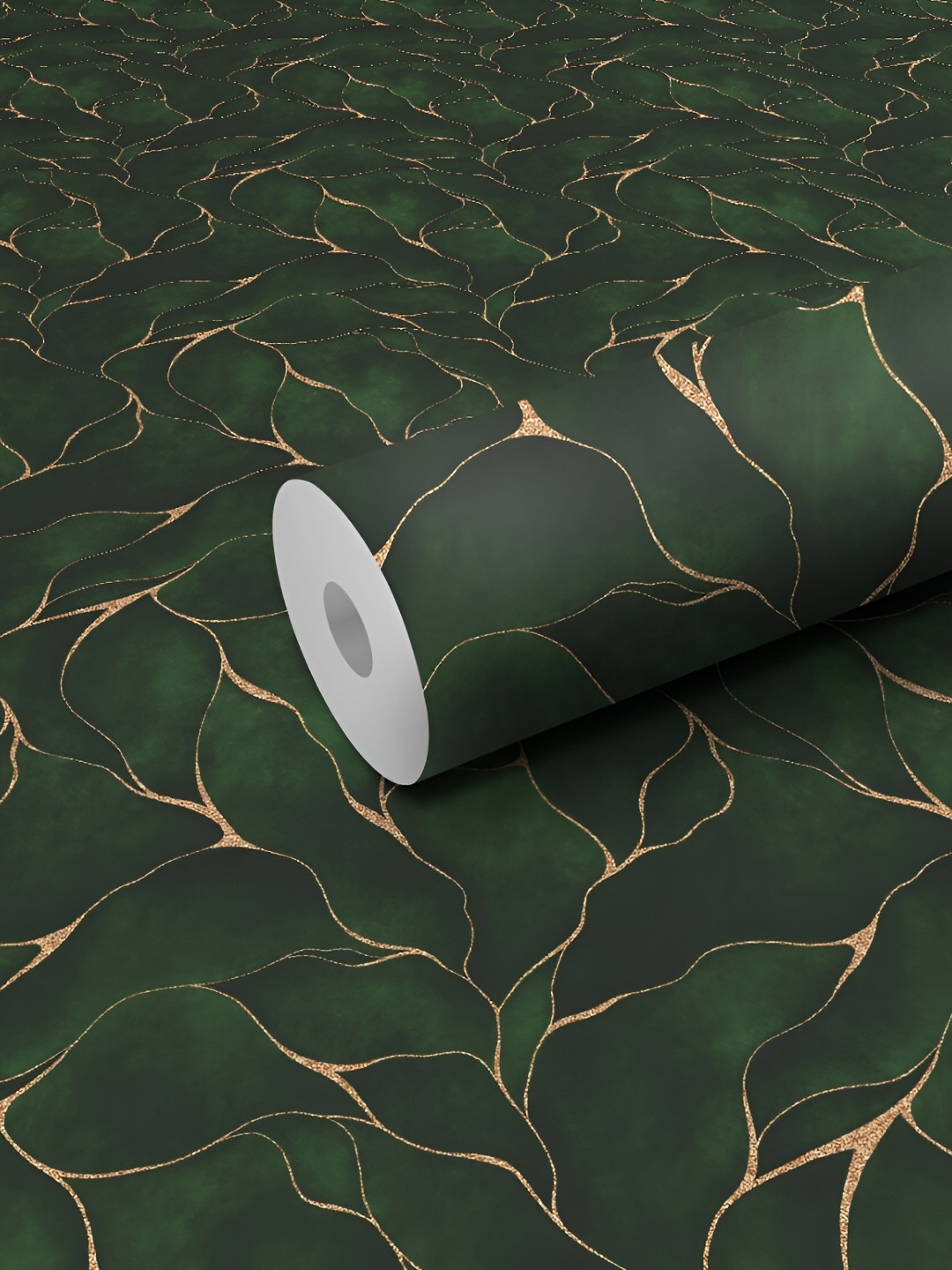 

WALLWEAR Green Printed Self-Adhesive Laminated Wallpaper