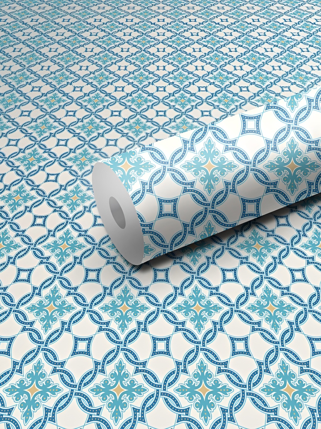 

WALLWEAR Blue Self Adhesive Removable Wallpaper