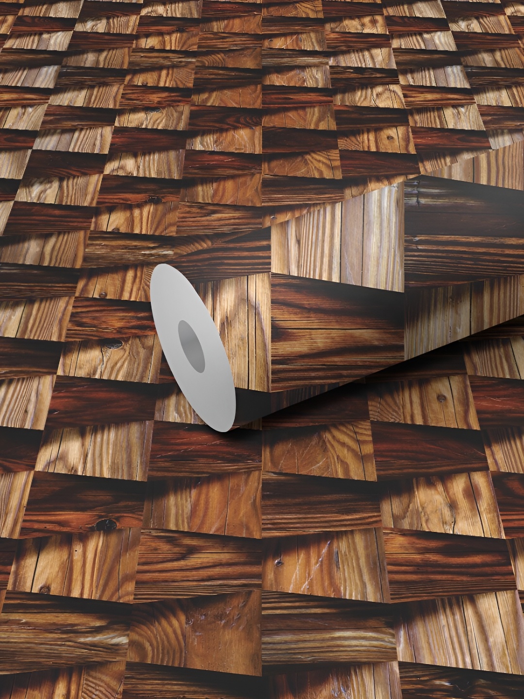 

WALLWEAR Brown Abstract Printed Wall Sticker