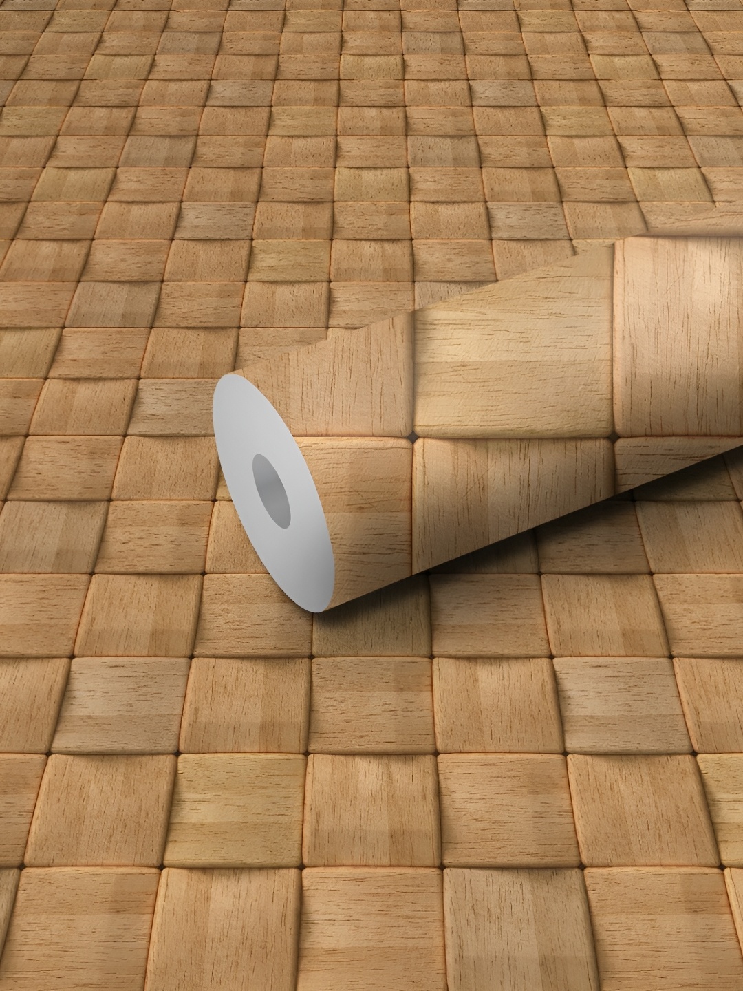 

WALLWEAR Brown Printed Self-Adhesive Laminated Wallpaper