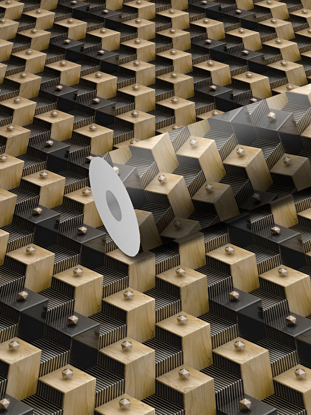 

WALLWEAR Brown & Black Printed Self-Adhesive Laminated Wallpaper