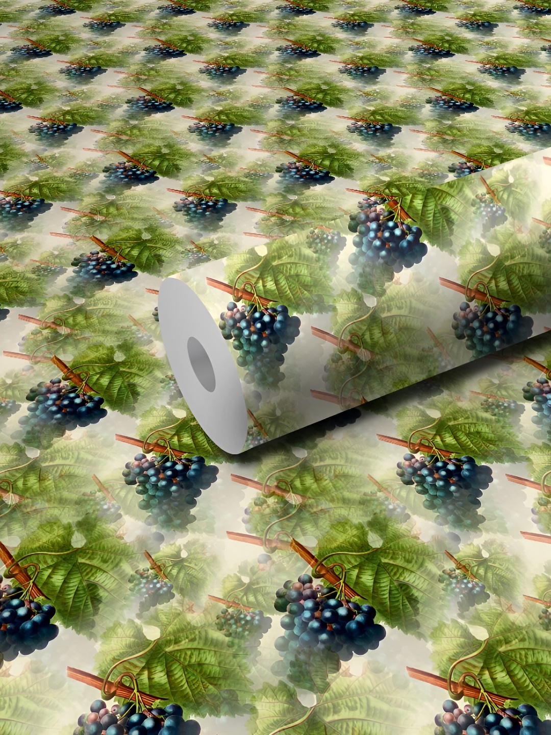 

WALLWEAR Green & Blue Printed Self-Adhesive Laminated Wallpaper