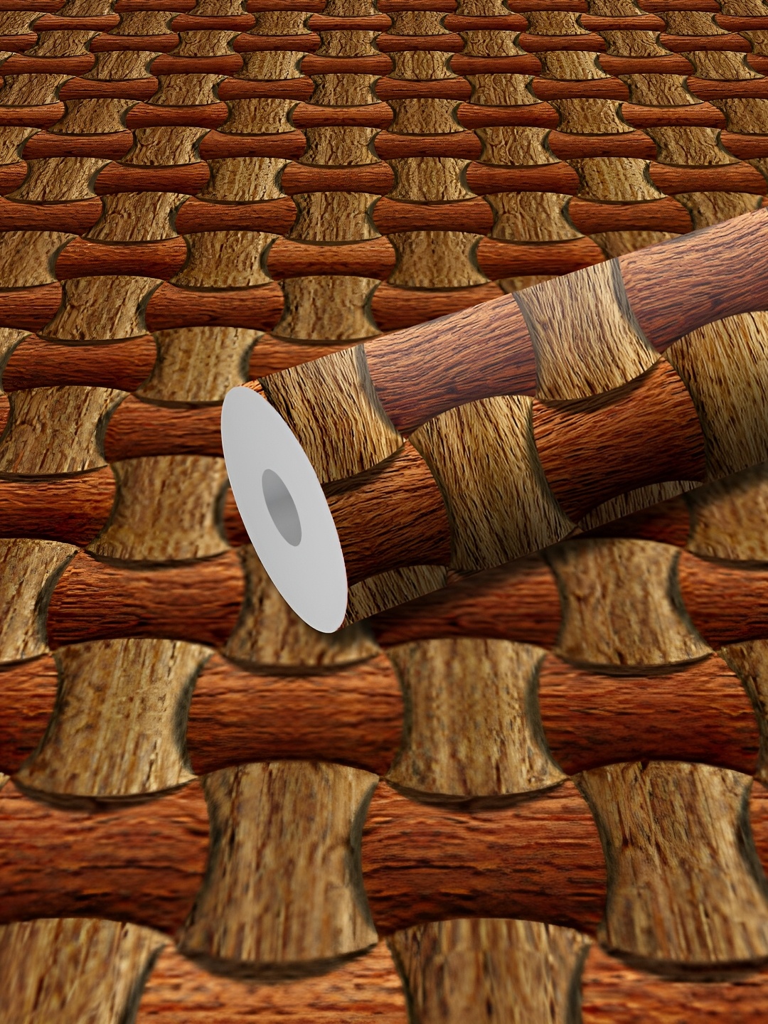 

WALLWEAR Brown Printed Self-Adhesive Laminated Wallpaper