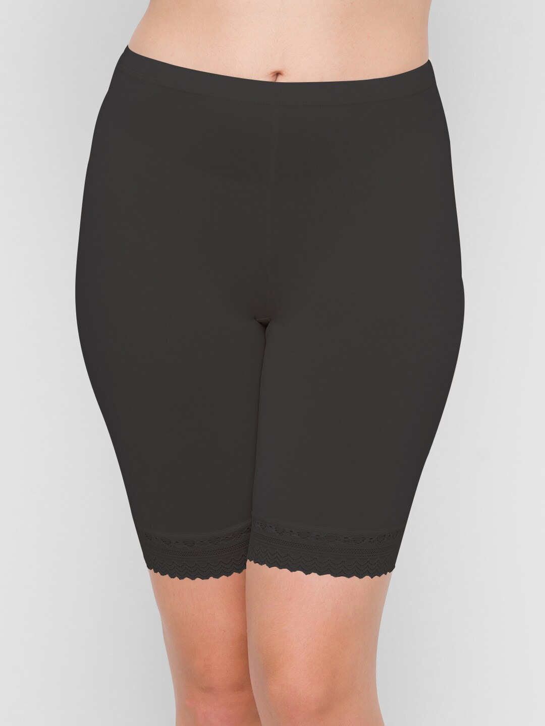 

FashionRack Women Mid-Rise Rapid Dry Cotton Shorts, Black