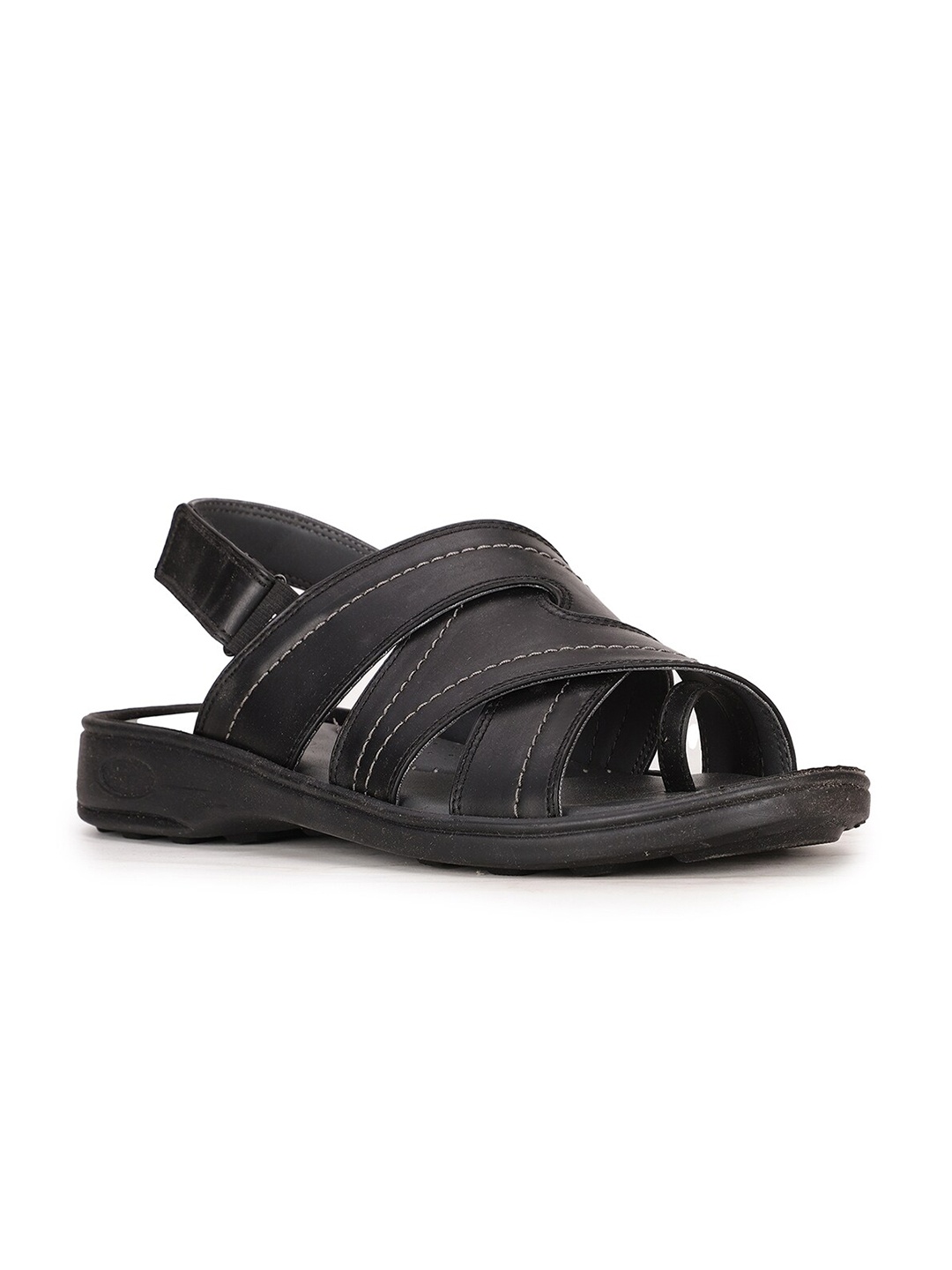 

Bata Zig Zag Strappy Comfort Sandals, Black