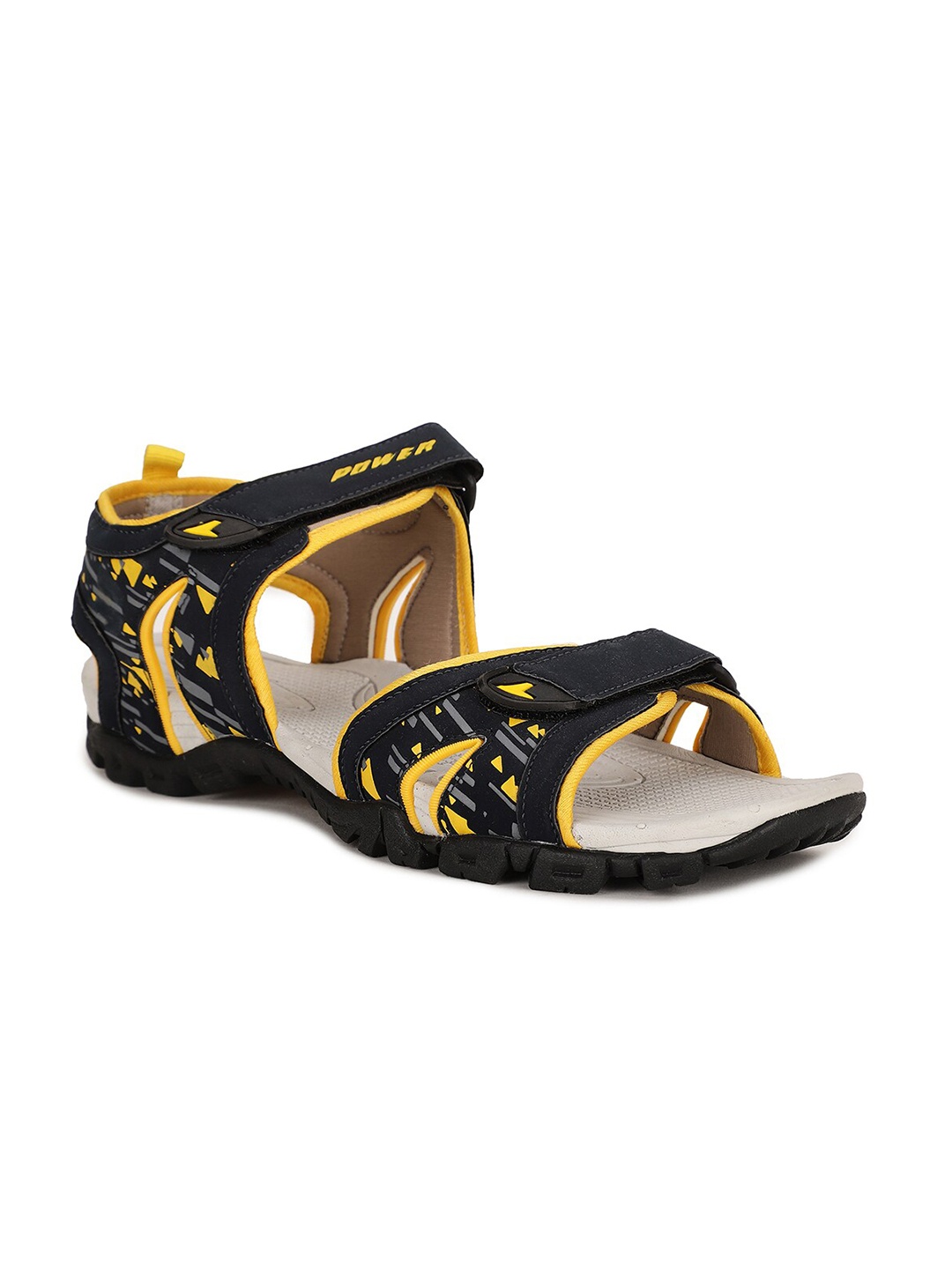 

Power Men Printed Sports Sandals, Black