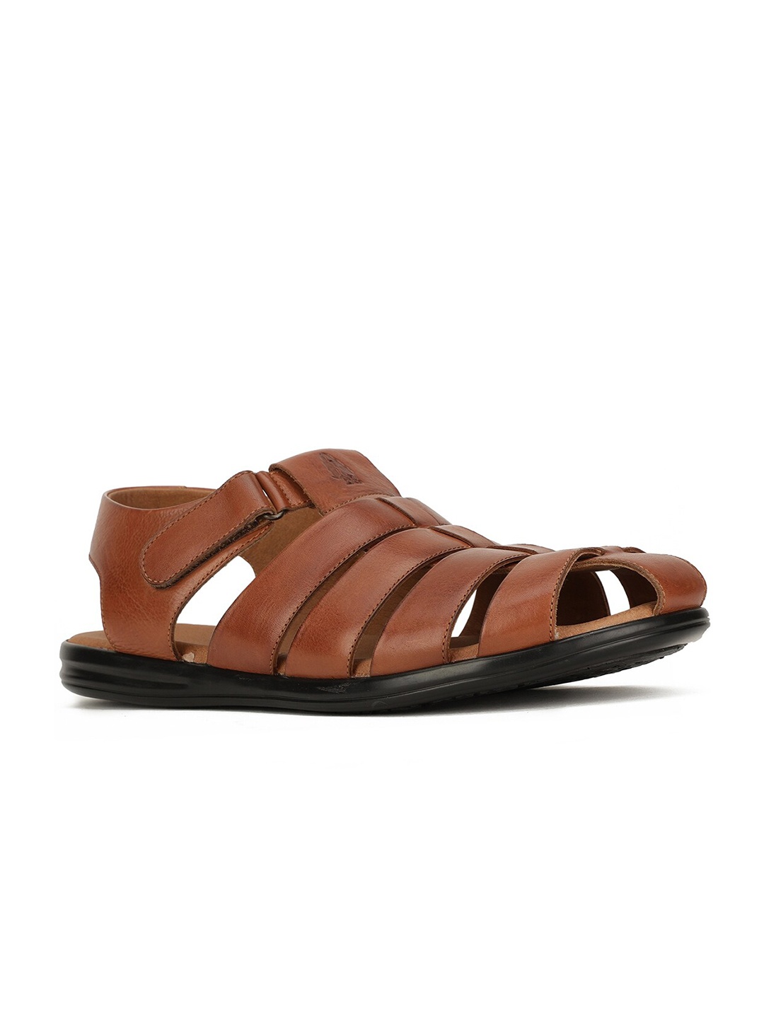 

Hush Puppies Men Leather Fisherman Sandals, Tan