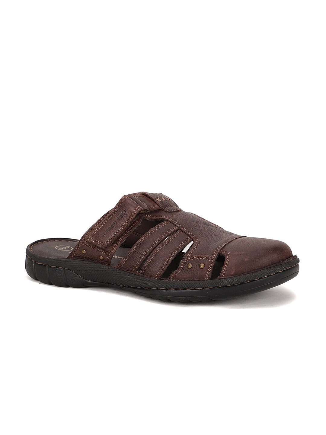 

Hush Puppies Men Leather Fisherman Sandals, Brown