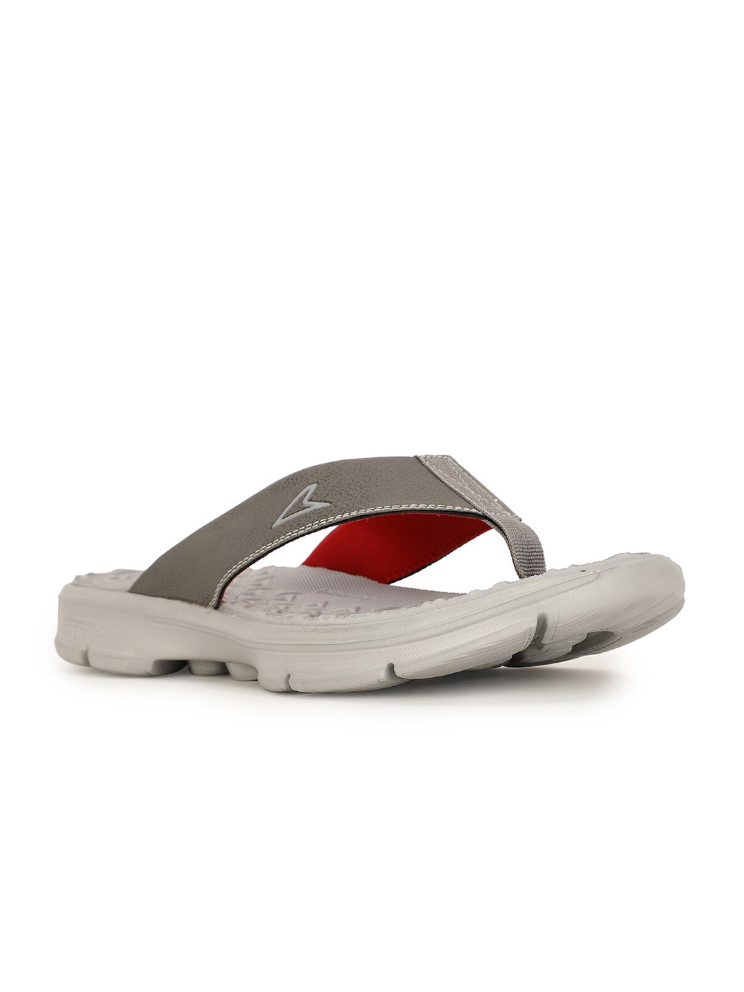 

Power Men Self Design Thong Flip-Flops, Grey