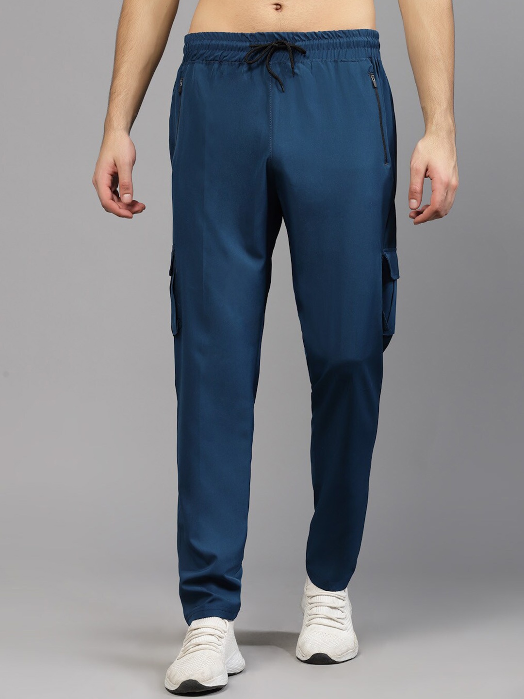 

UZARUS Men Mid-Rise Sports Track Pant, Blue