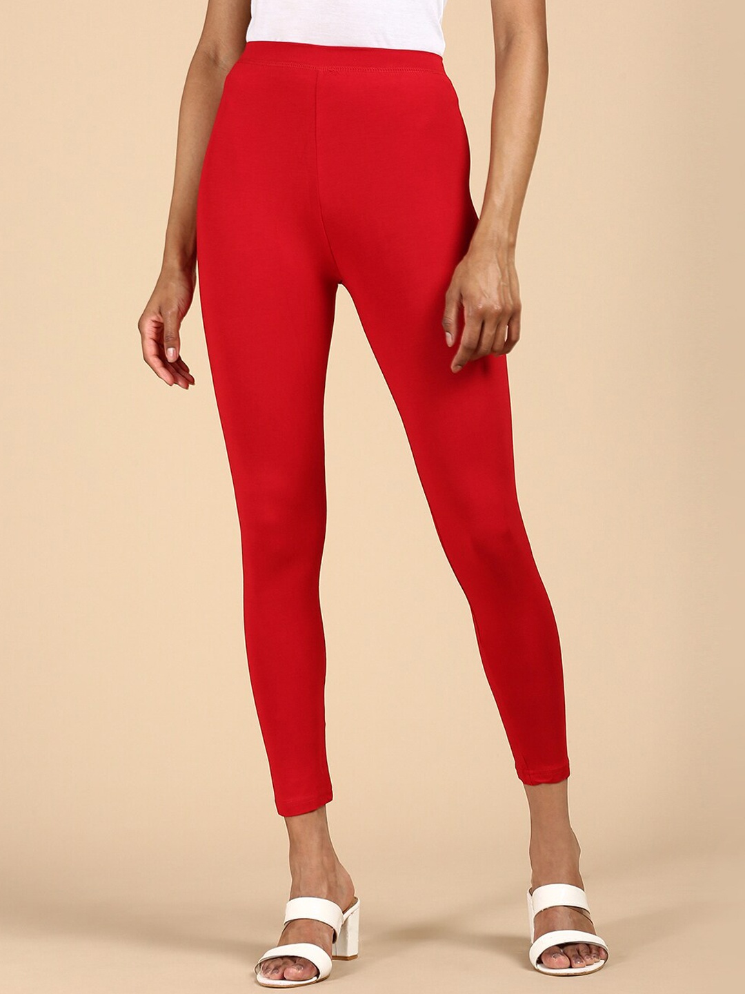 

De Moza Ankle-Length Leggings, Red