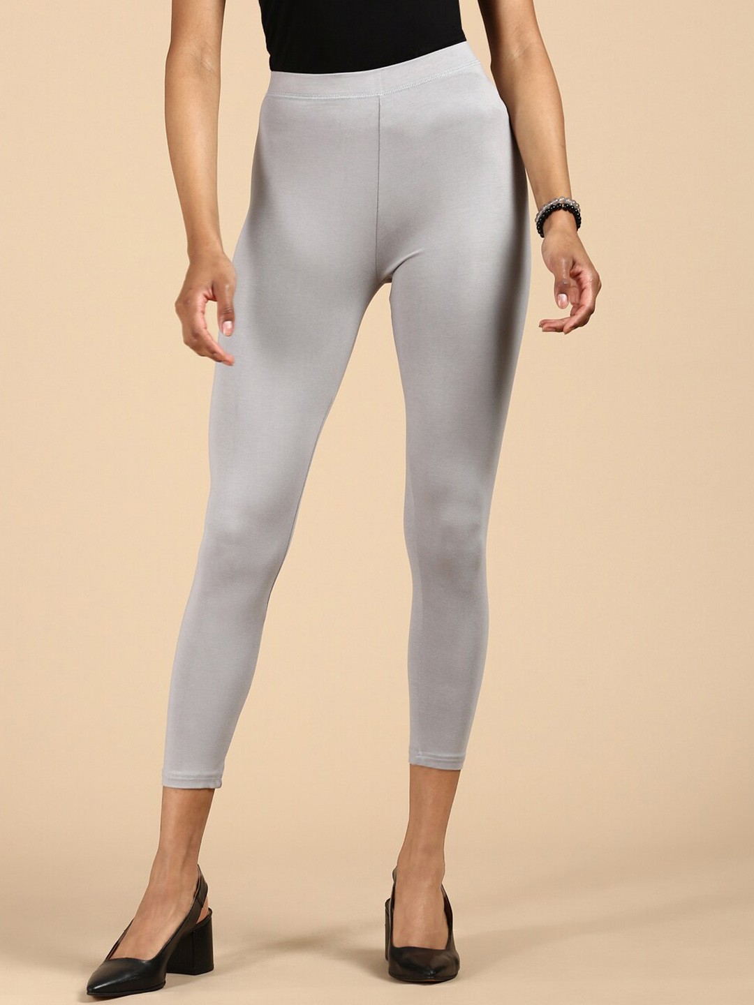 

De Moza Ankle Length Leggings, Grey
