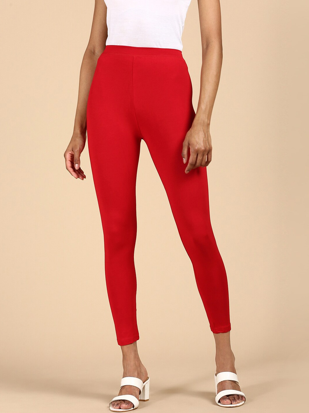 

De Moza Ankle-Length Leggings, Red