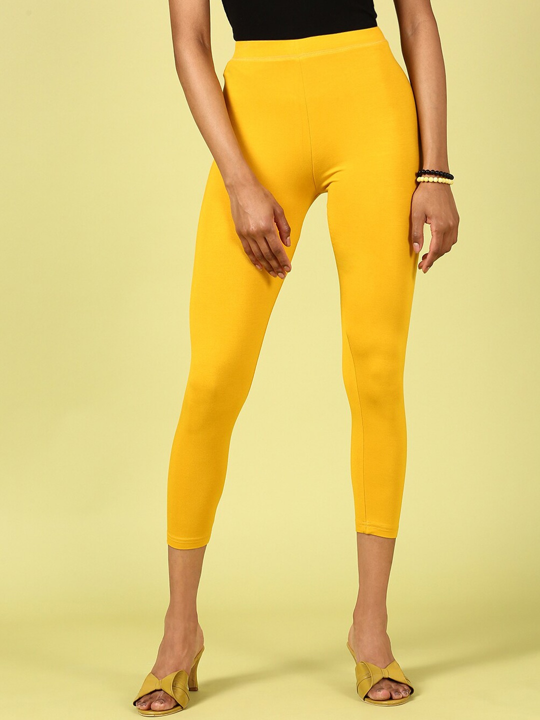 

De Moza Ankle Length Leggings, Mustard