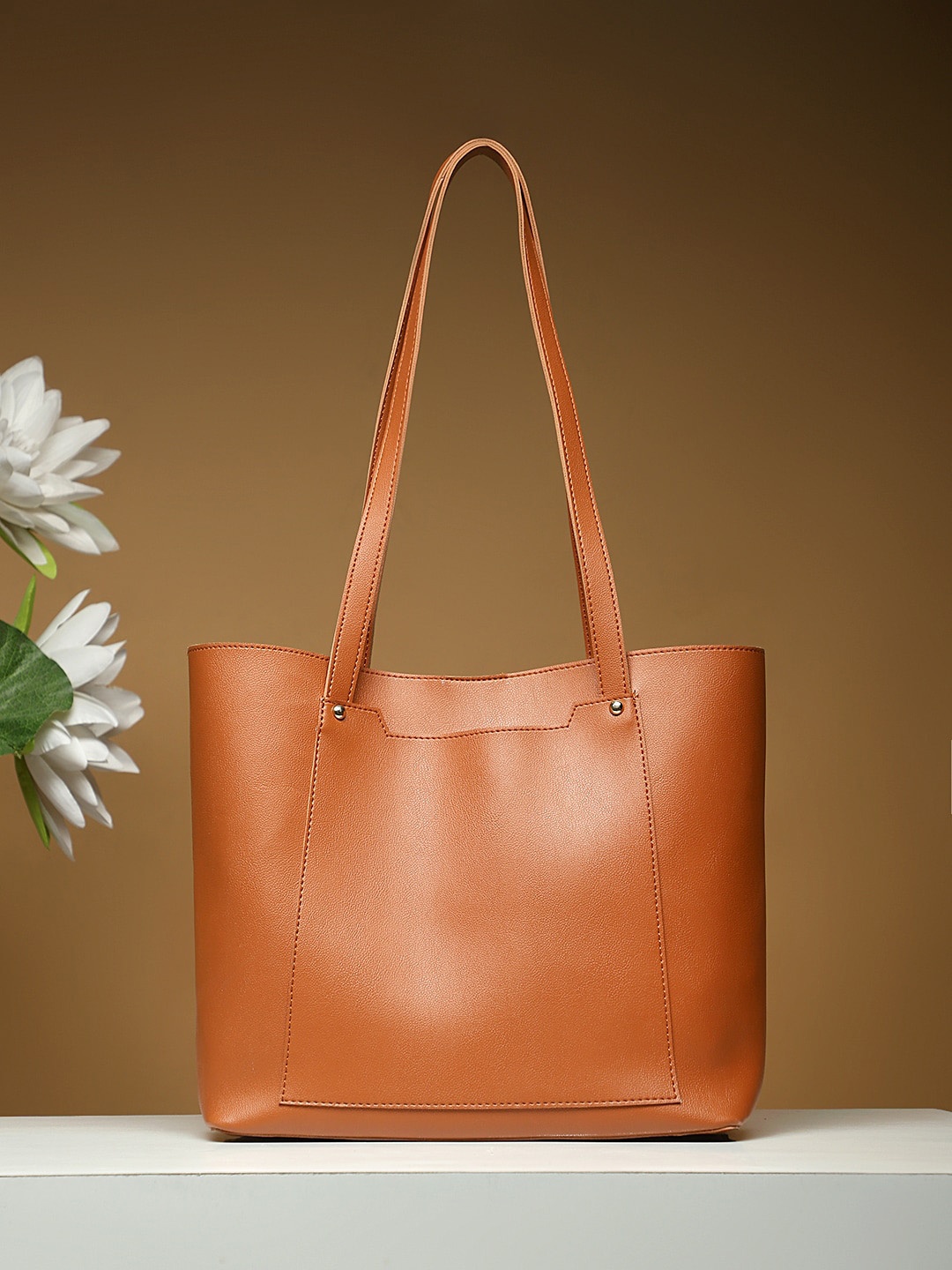 

LEGAL BRIBE Structured Tote Bag, Tan