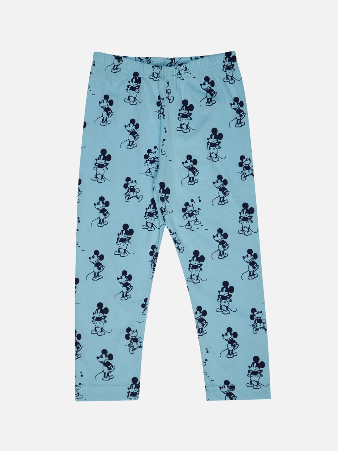 

Bodycare Girls Mickey Mouse Printed Mid-Rise Pure Cotton Track Pant, Blue
