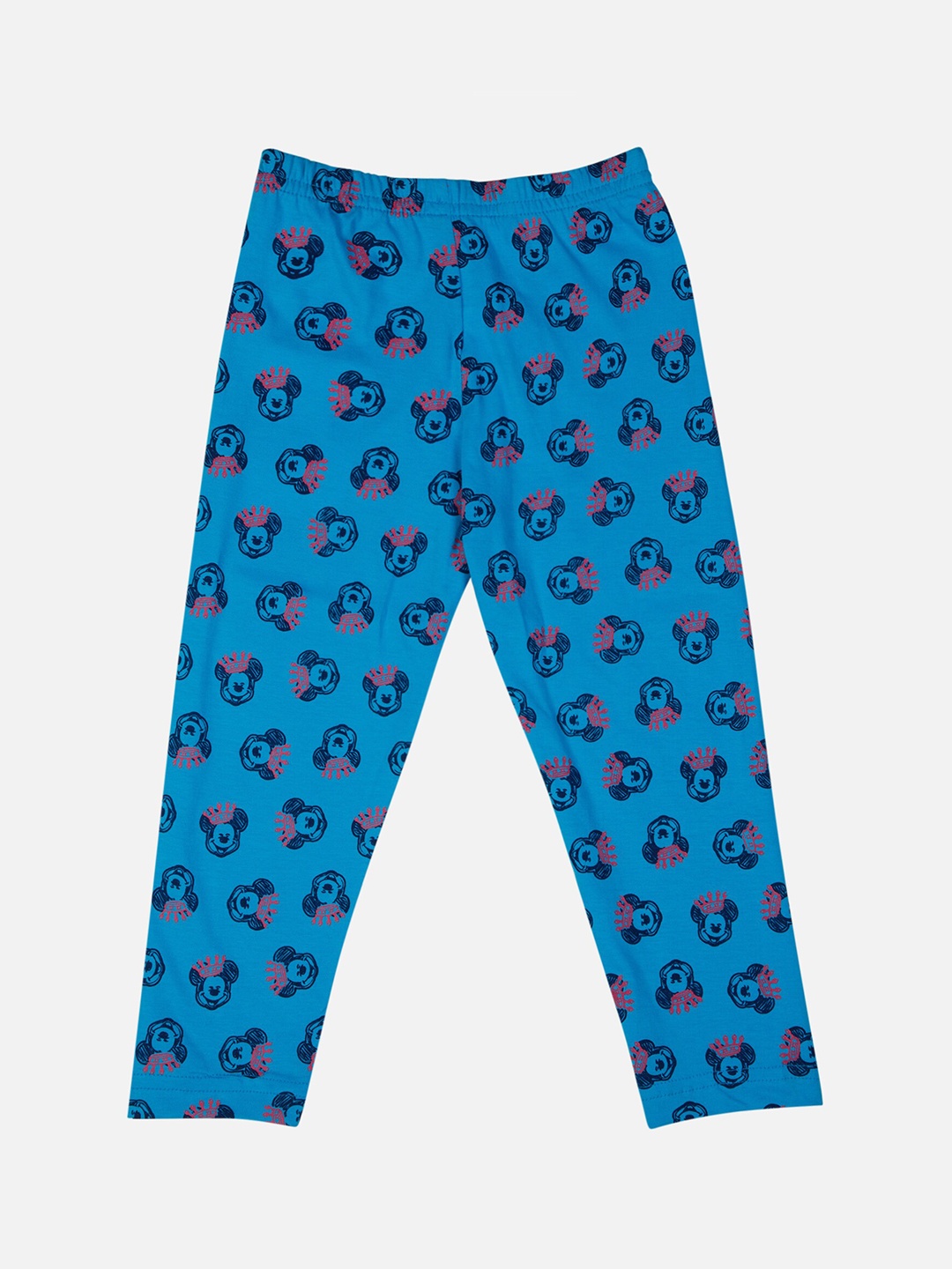 

Bodycare Girls Mickey Mouse Printed Mid-Rise Pure Cotton Track Pant, Blue