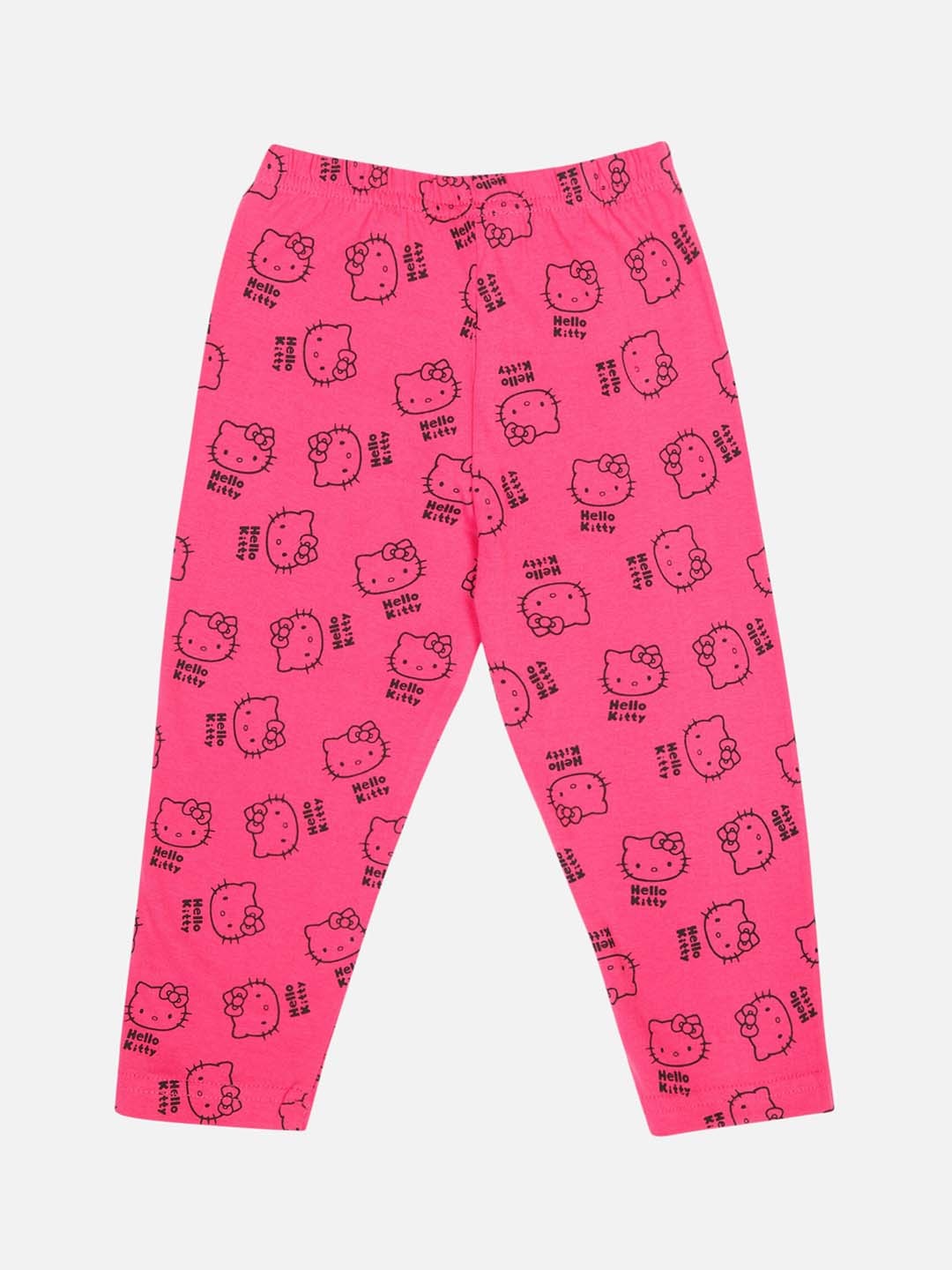 

Bodycare Girls Conversational Printed Mid-Rise Pure Cotton Track Pants, Pink