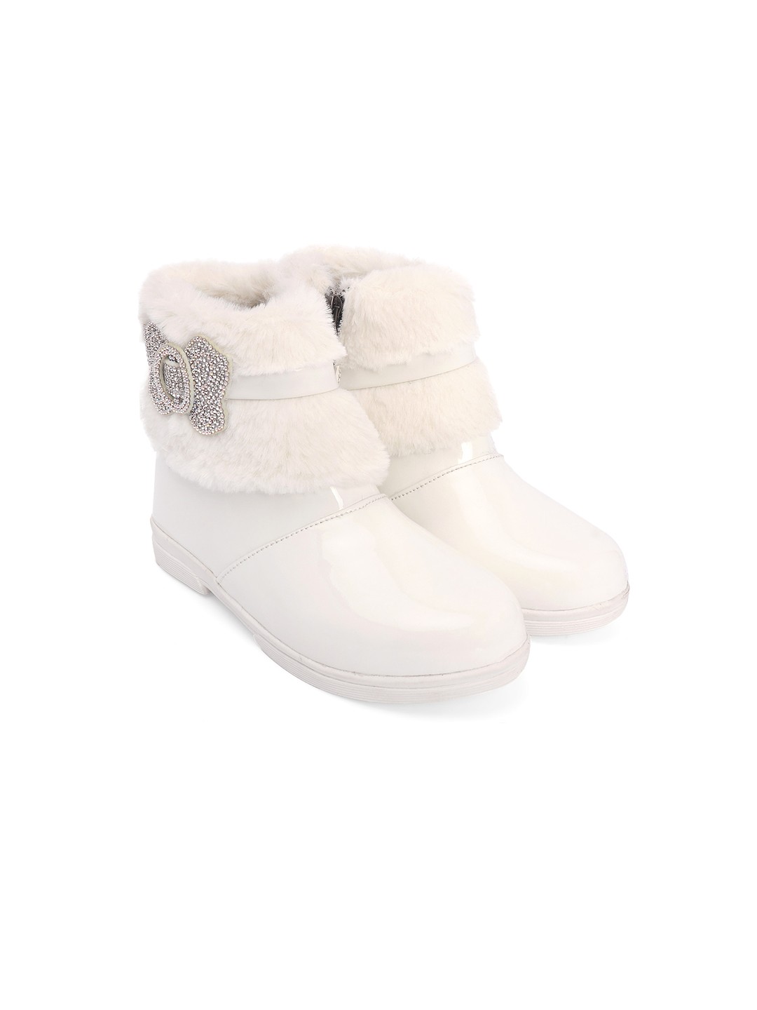 

BAESD Girls Bow Detailed Winter Boots, White