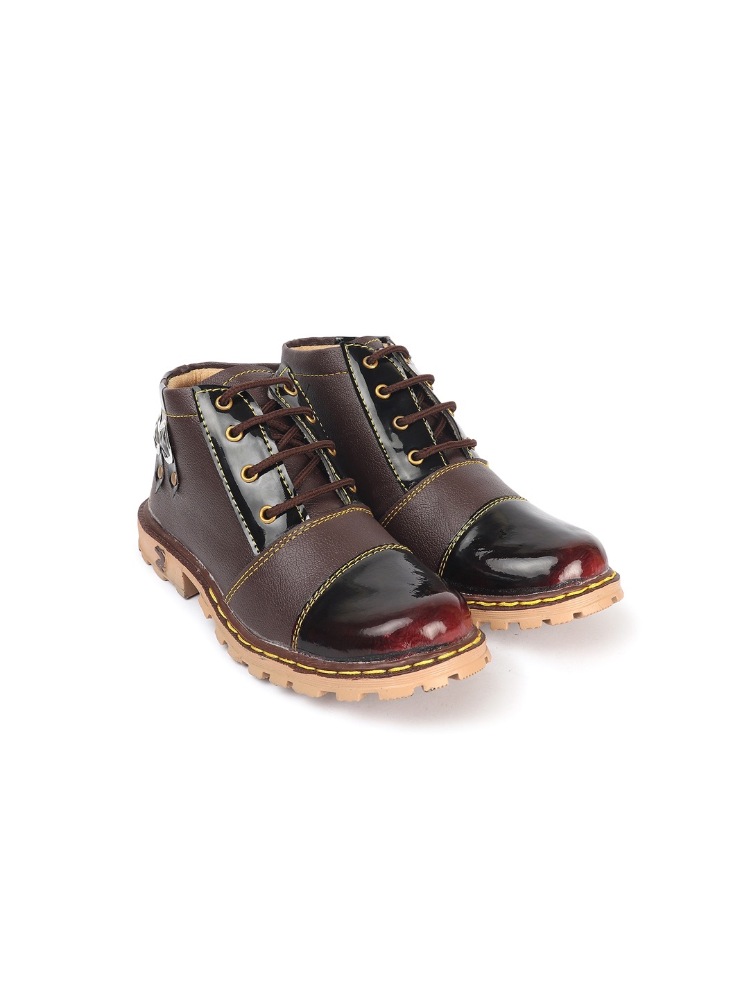 

BAESD Boys Textured Regular Boots, Tan