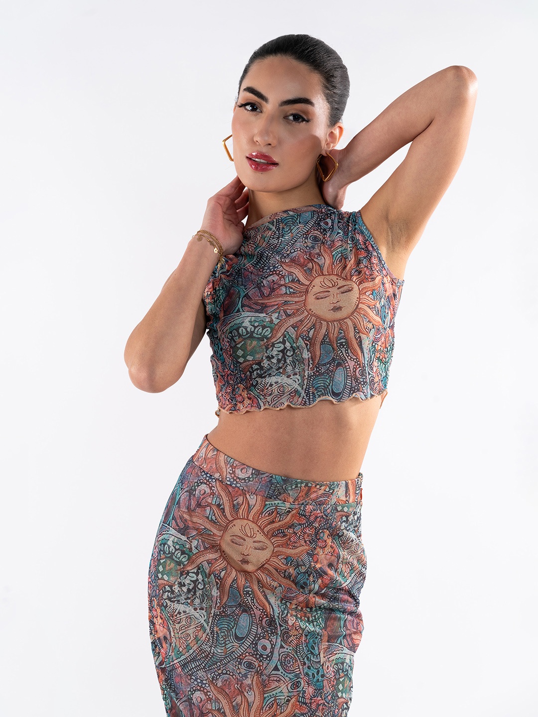 

Stylecast X Hersheinbox Printed Co-Ords, Blue