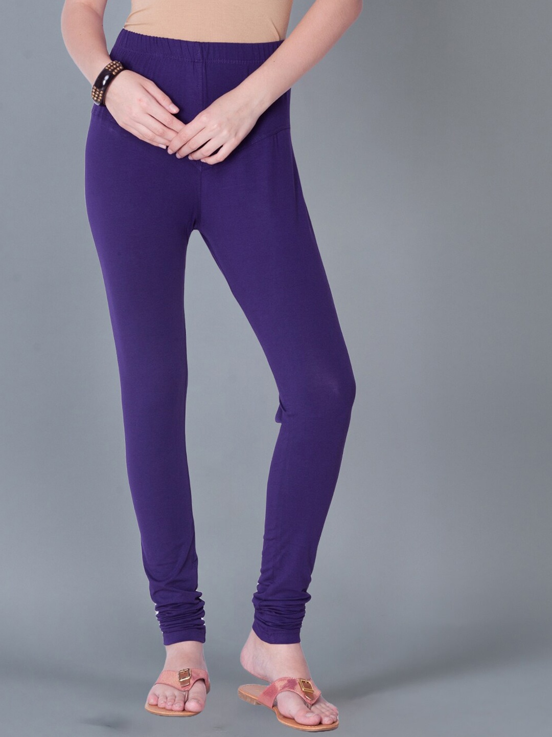 

Dollar Missy Shape-Retention Churidar Leggings, Violet