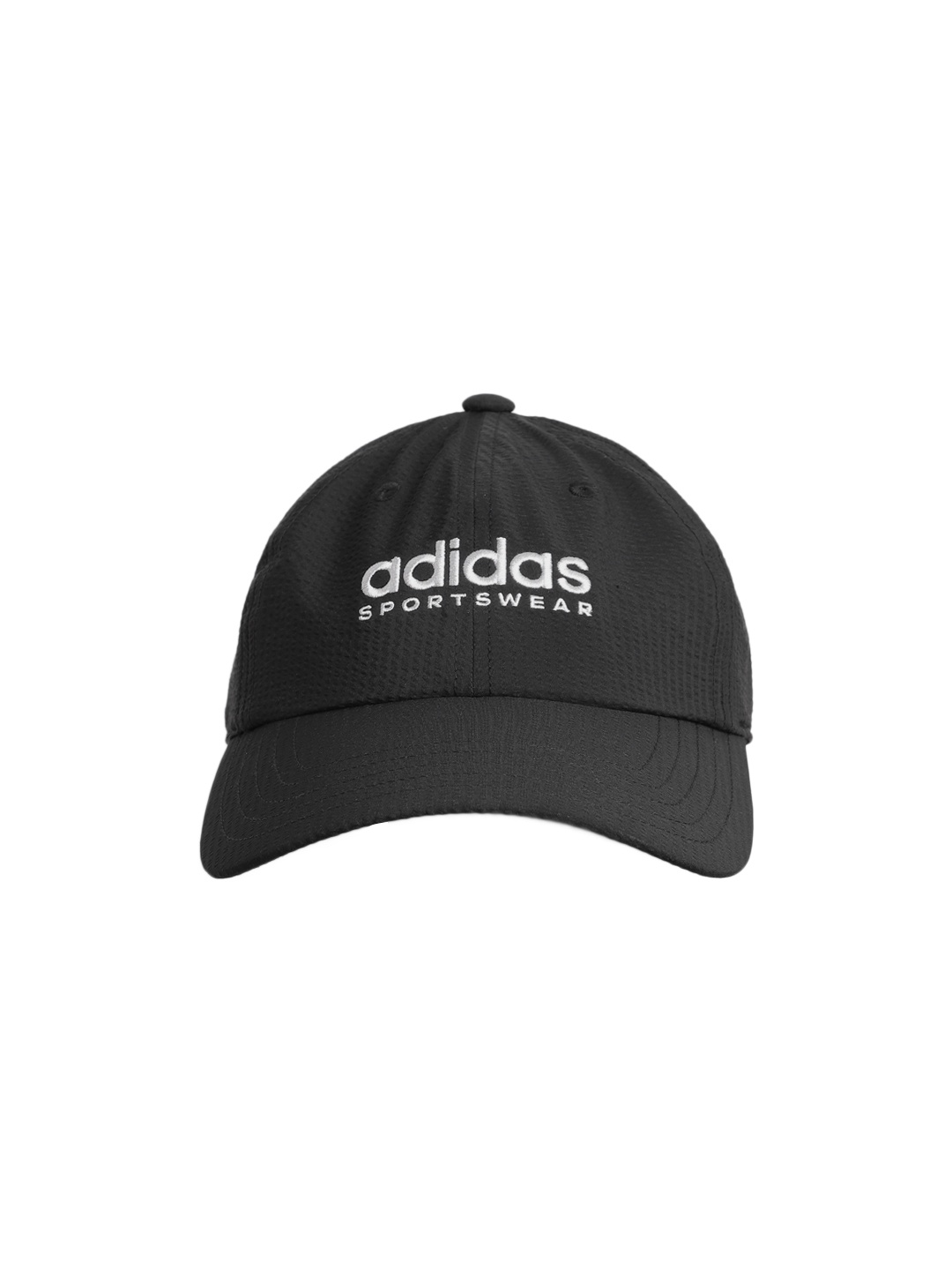 

ADIDAS Unisex Embroidered Seersucker Dad Baseball Cap, Black