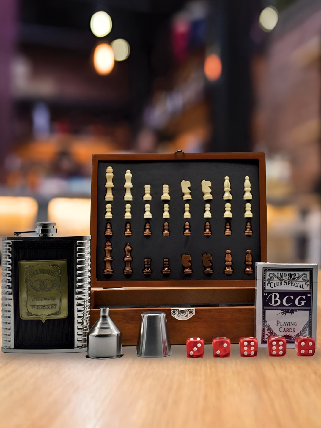 

Kookee Brown Stainless Steel Barware Set