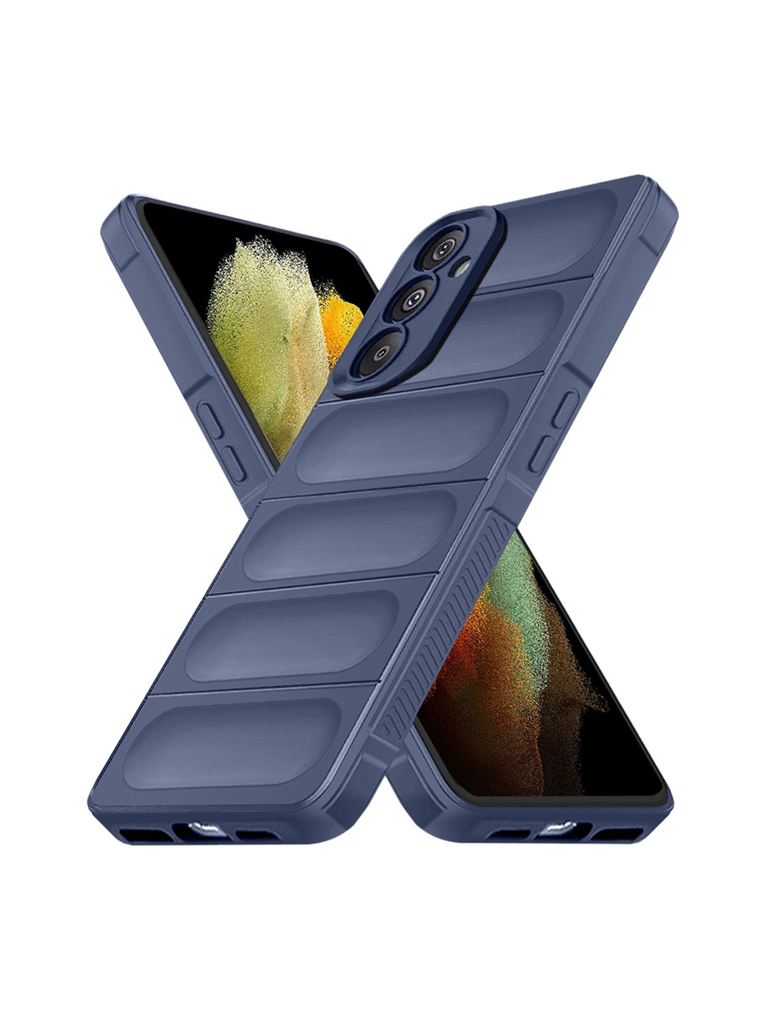 

Karwan 360 Degree Protection Samsung A54 5G Puffer Back Case, Blue