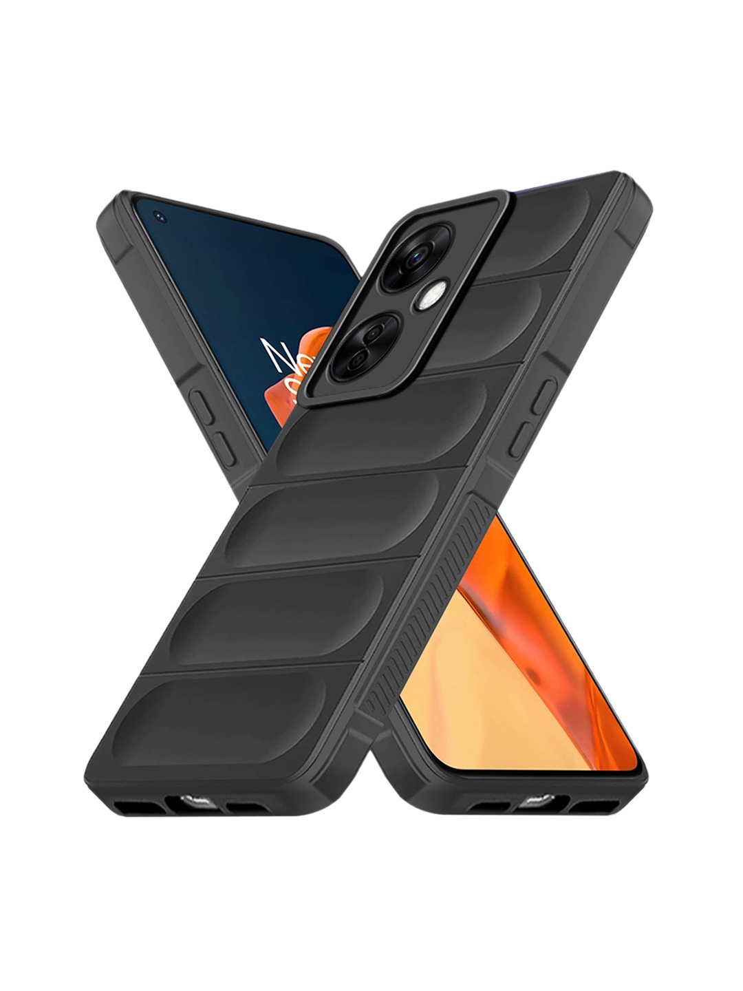 

Karwan OnePlus Nord CE 3 Lite 5G Hybrid Puffer Back Case, Black