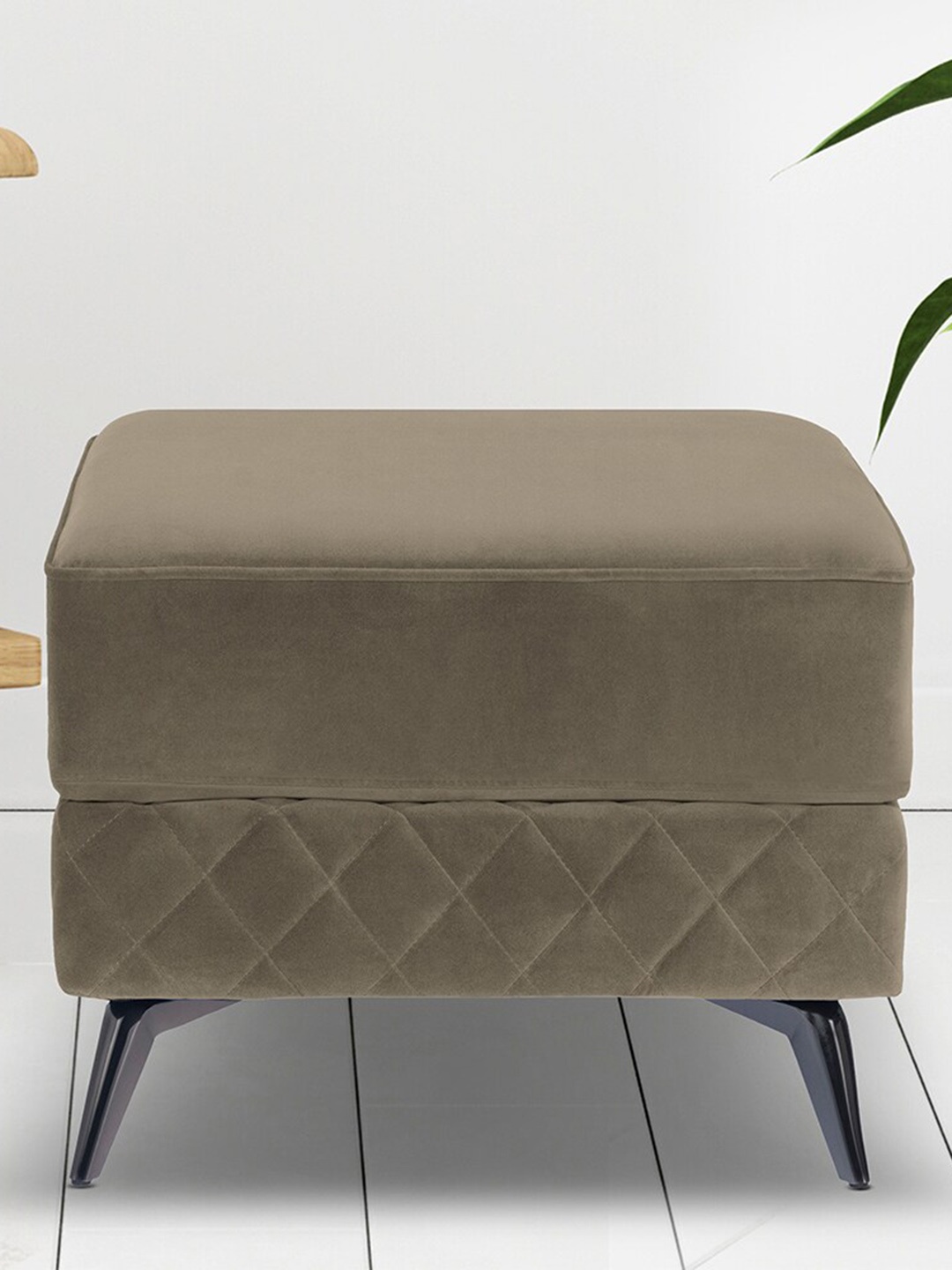 

Duroflex Brown Wooden Square Ottomans