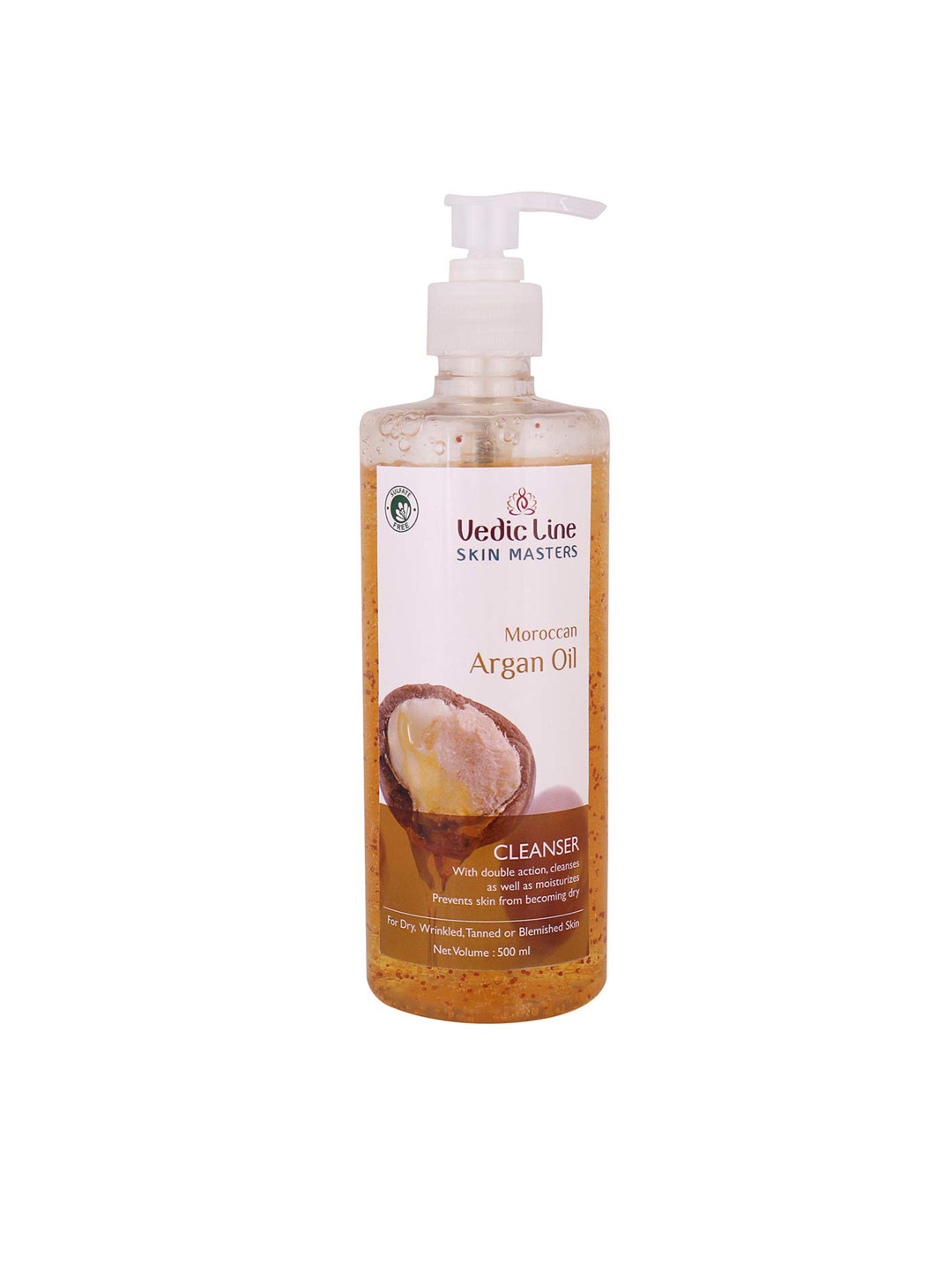 

Vedicline Skin Masters Moroccan Argan Oil Cleanser For Dry & Healthy Glowing Skin - 500ml, Yellow