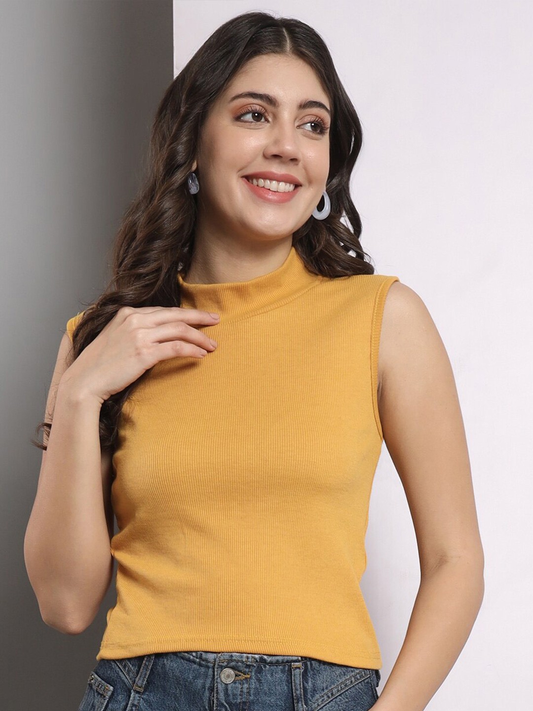 

Q-rious Top, Mustard