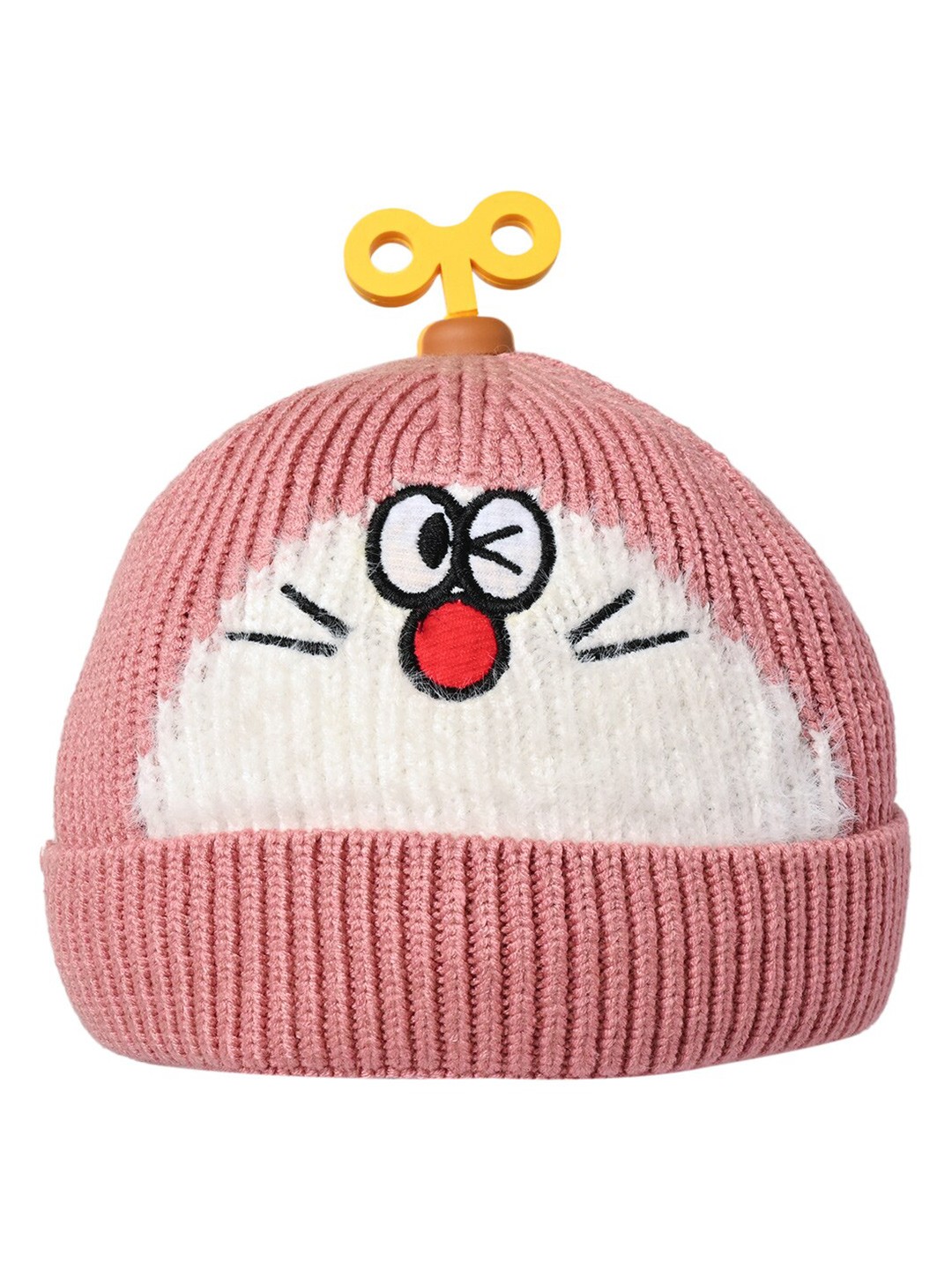 

KID-O-WORLD Girls Woollen Beanie, Pink