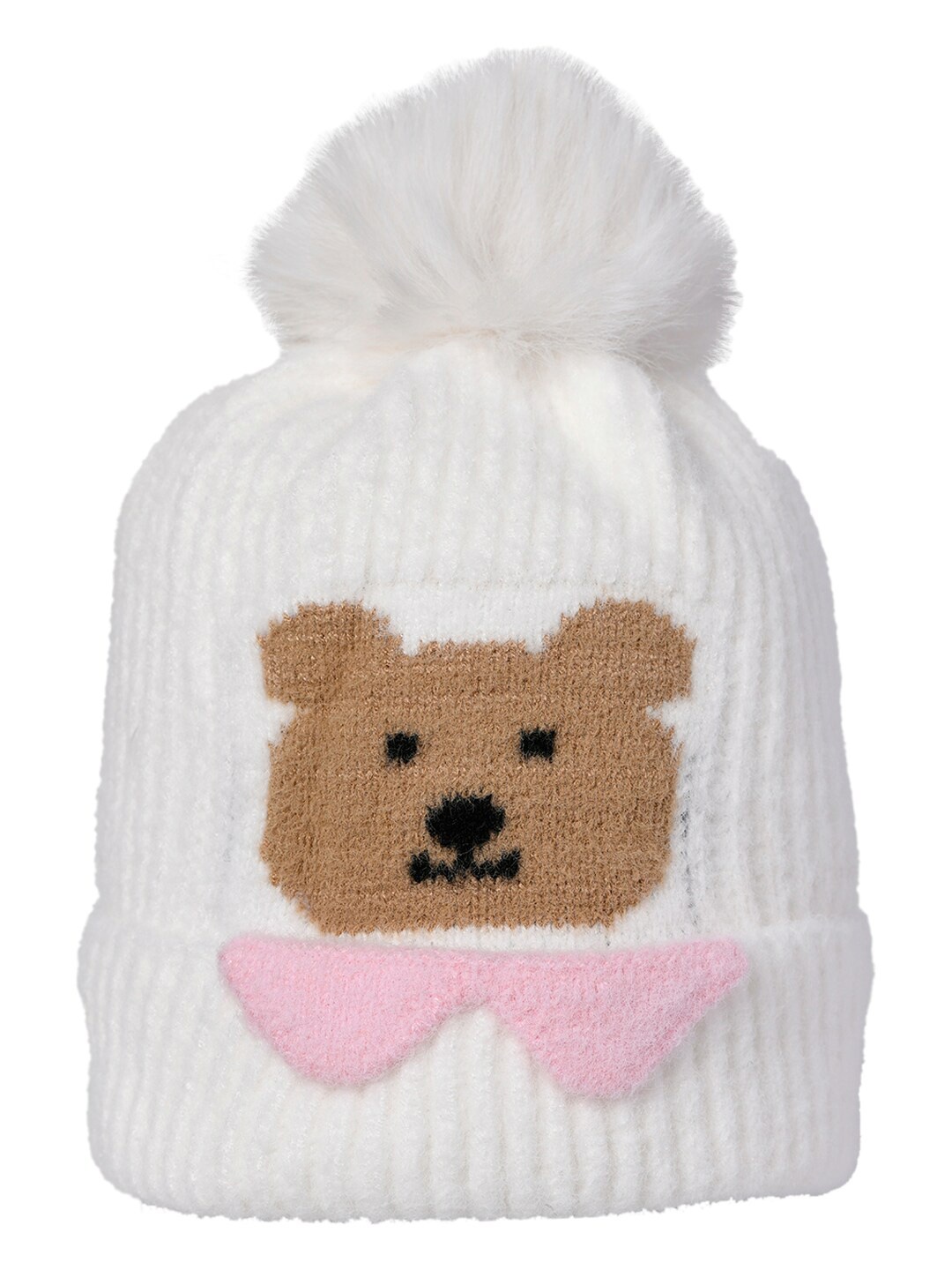 

KID-O-WORLD Kids Woollen Beanie, White