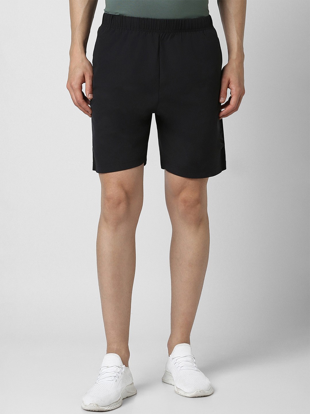 

Van Heusen Flex Men Mid-Rise Sports Shorts, Black