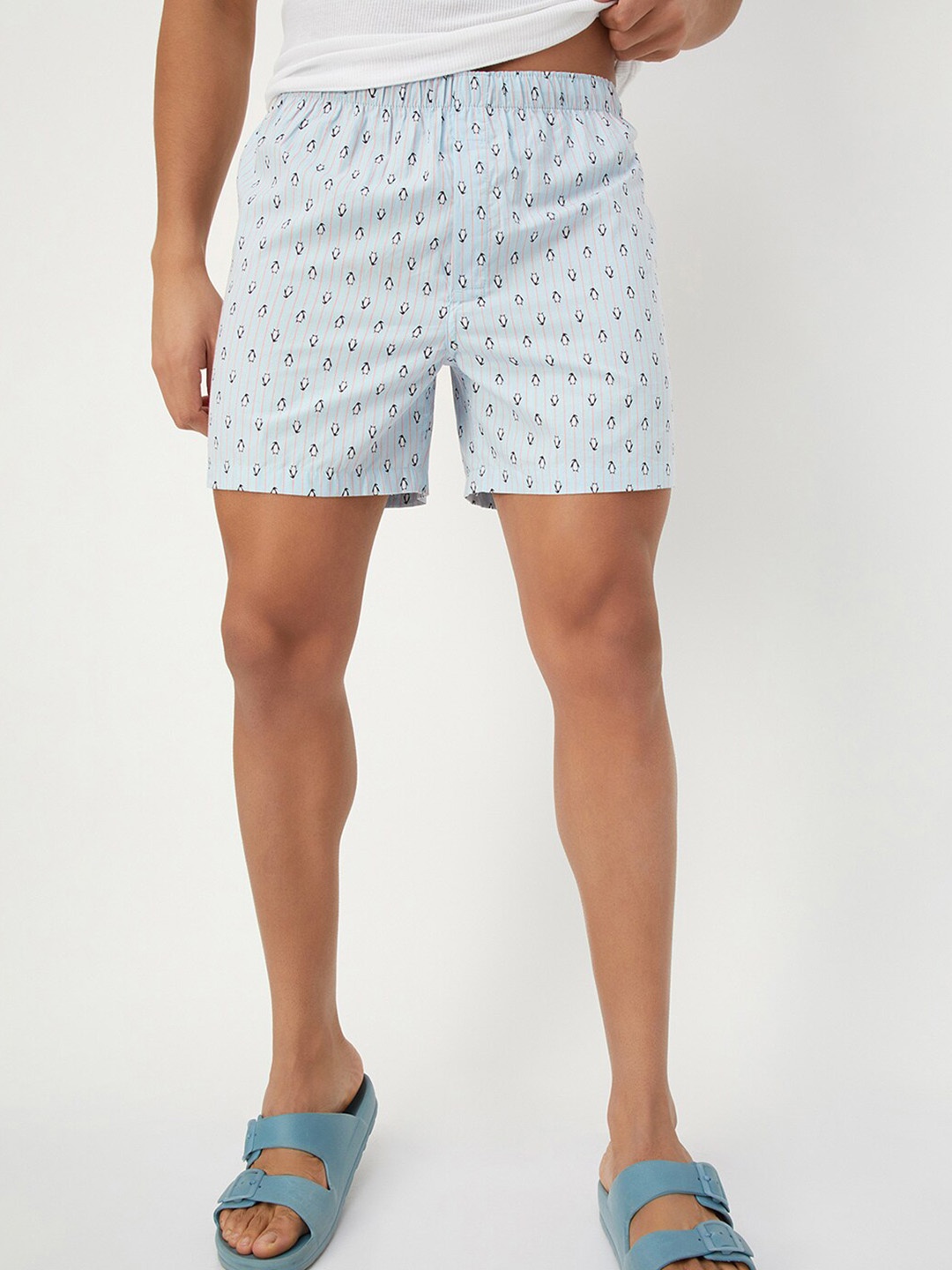 

max Printed Pure Cotton Boxers 1000013405548, Blue
