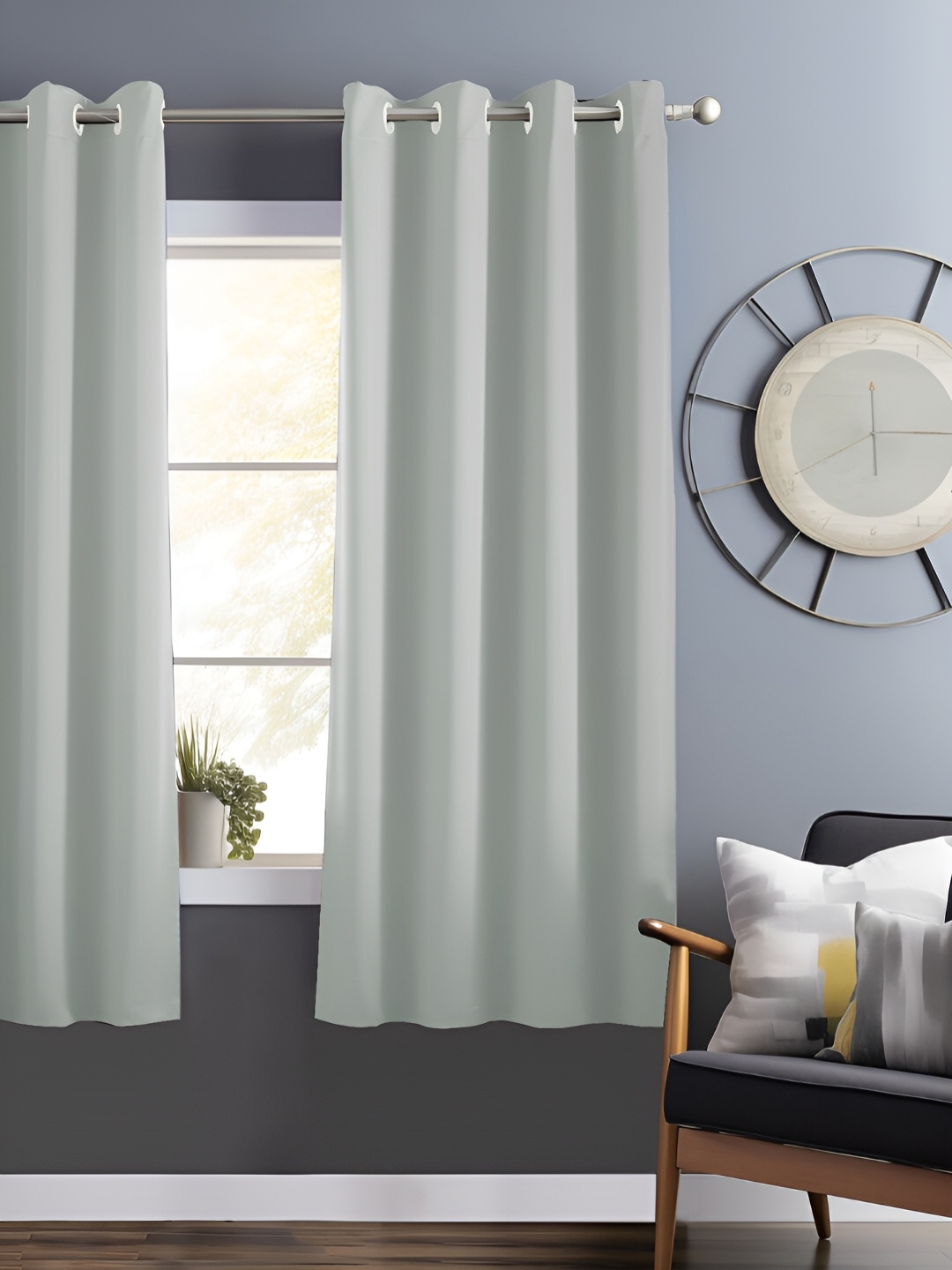 

Bedspun Grey Black Out Window Curtain
