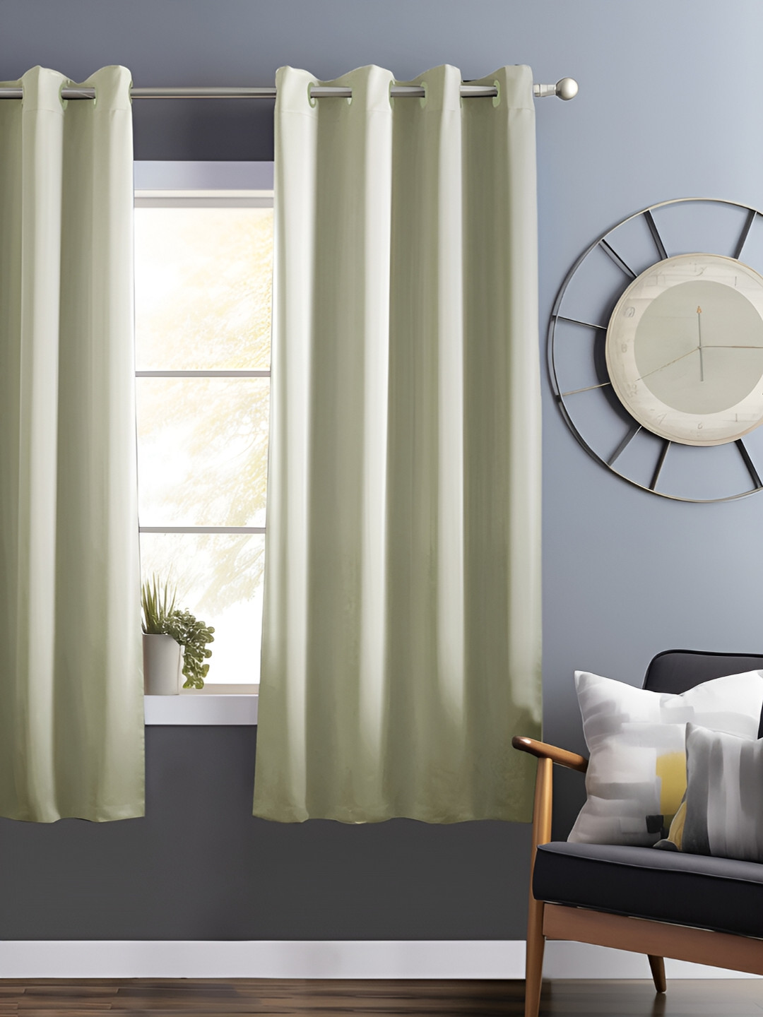 

Bedspun Beige Black Out Window Curtain