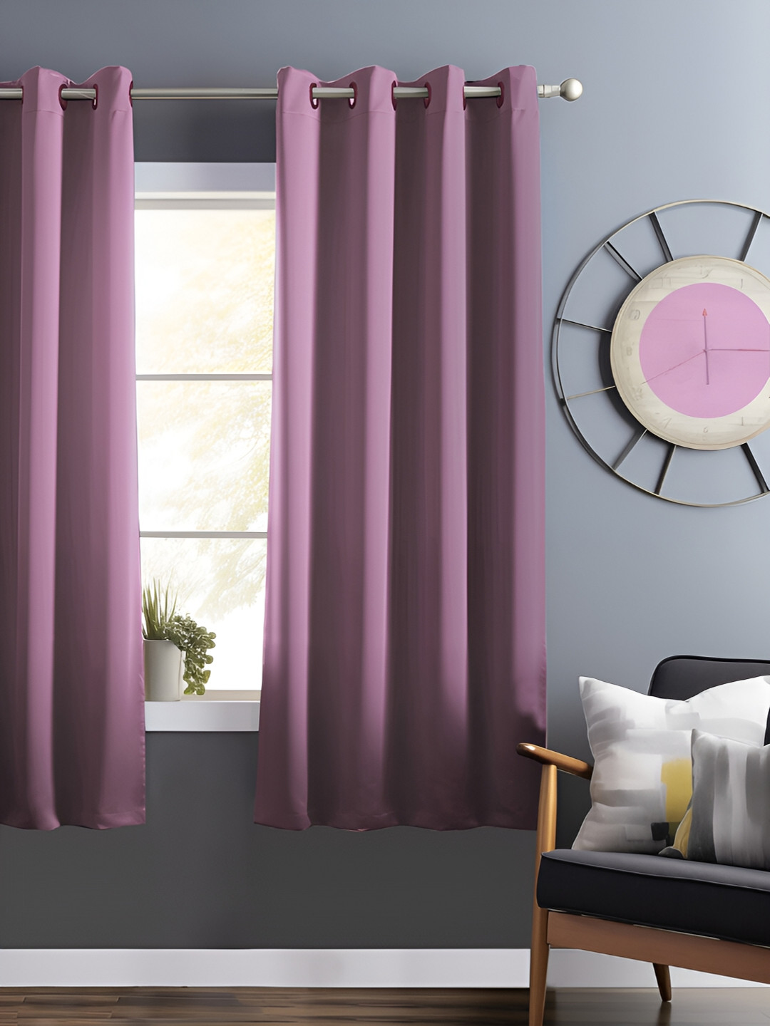 

Bedspun Burgundy Black Out Window Curtain