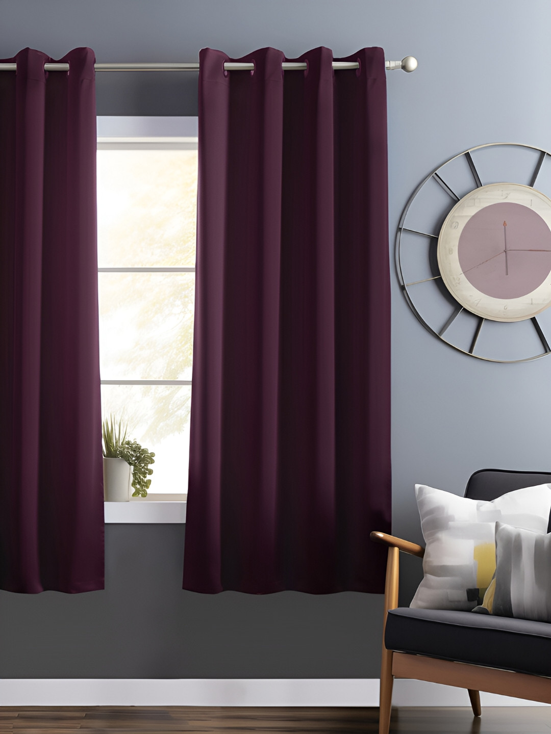 

Bedspun Purple Black Out Window Curtain