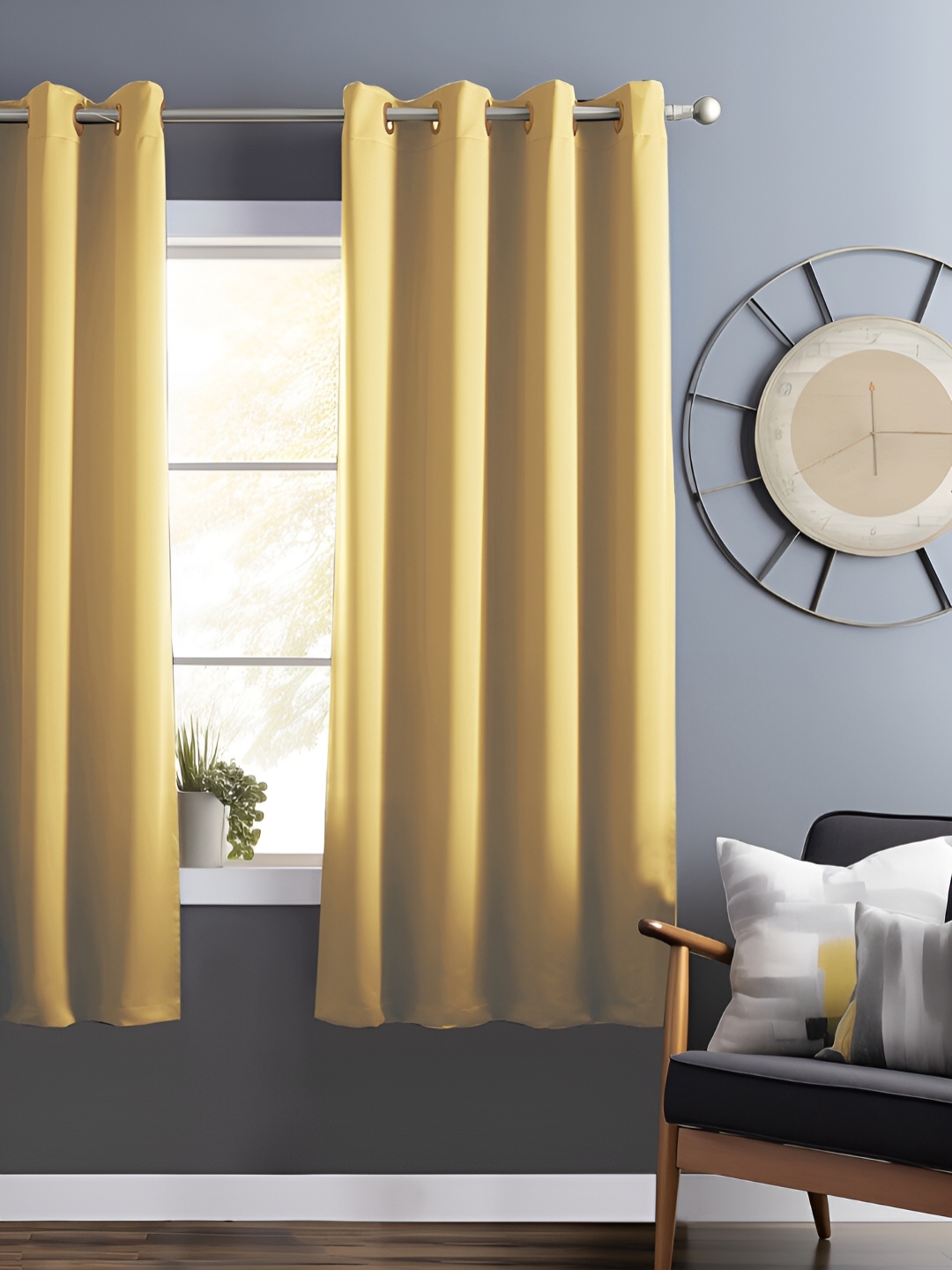 

Bedspun Cream Black Out Window Curtain