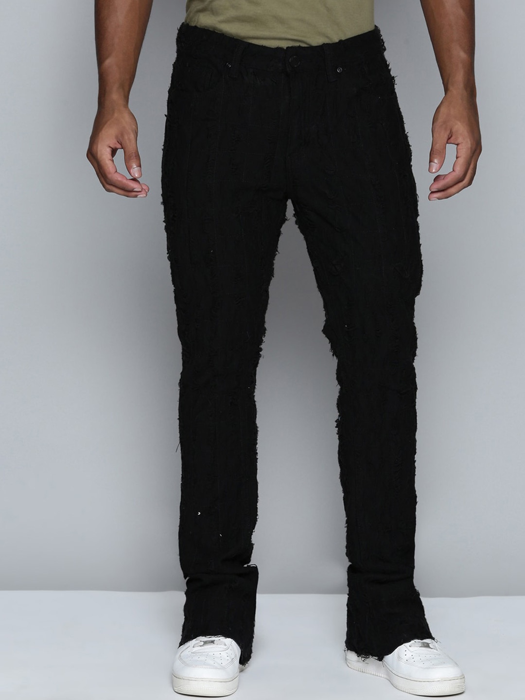 

WAIMEA Men Hollywood Bootcut Stretchable Jeans, Black