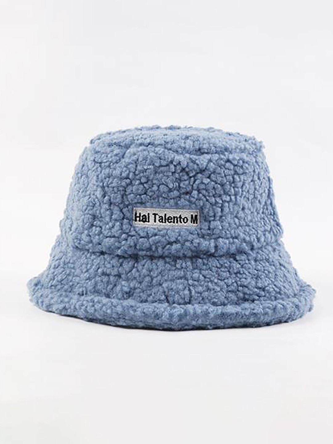 

SYGA Women Self Design Pure Woollen Bucket Hat, Blue