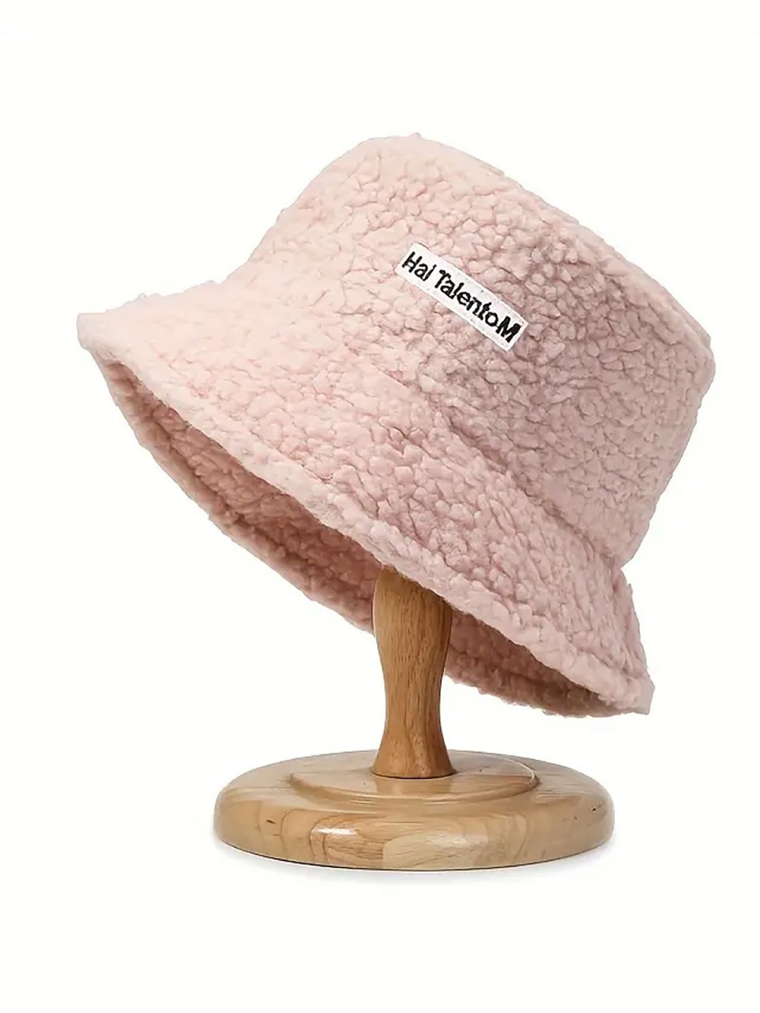 

SYGA Women Self Design Pure Woollen Bucket Hat, Pink