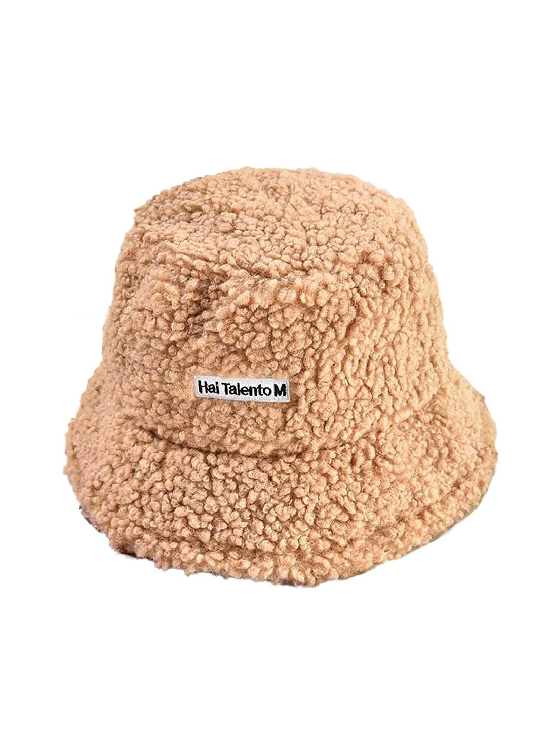

SYGA Women Self Design Pure Woollen Bucket Hat, Khaki