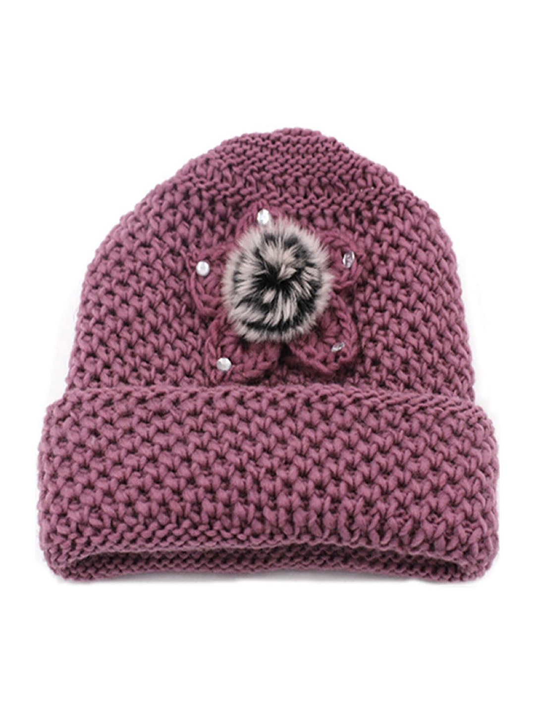 

SYGA Women Woollen Beanie, Purple