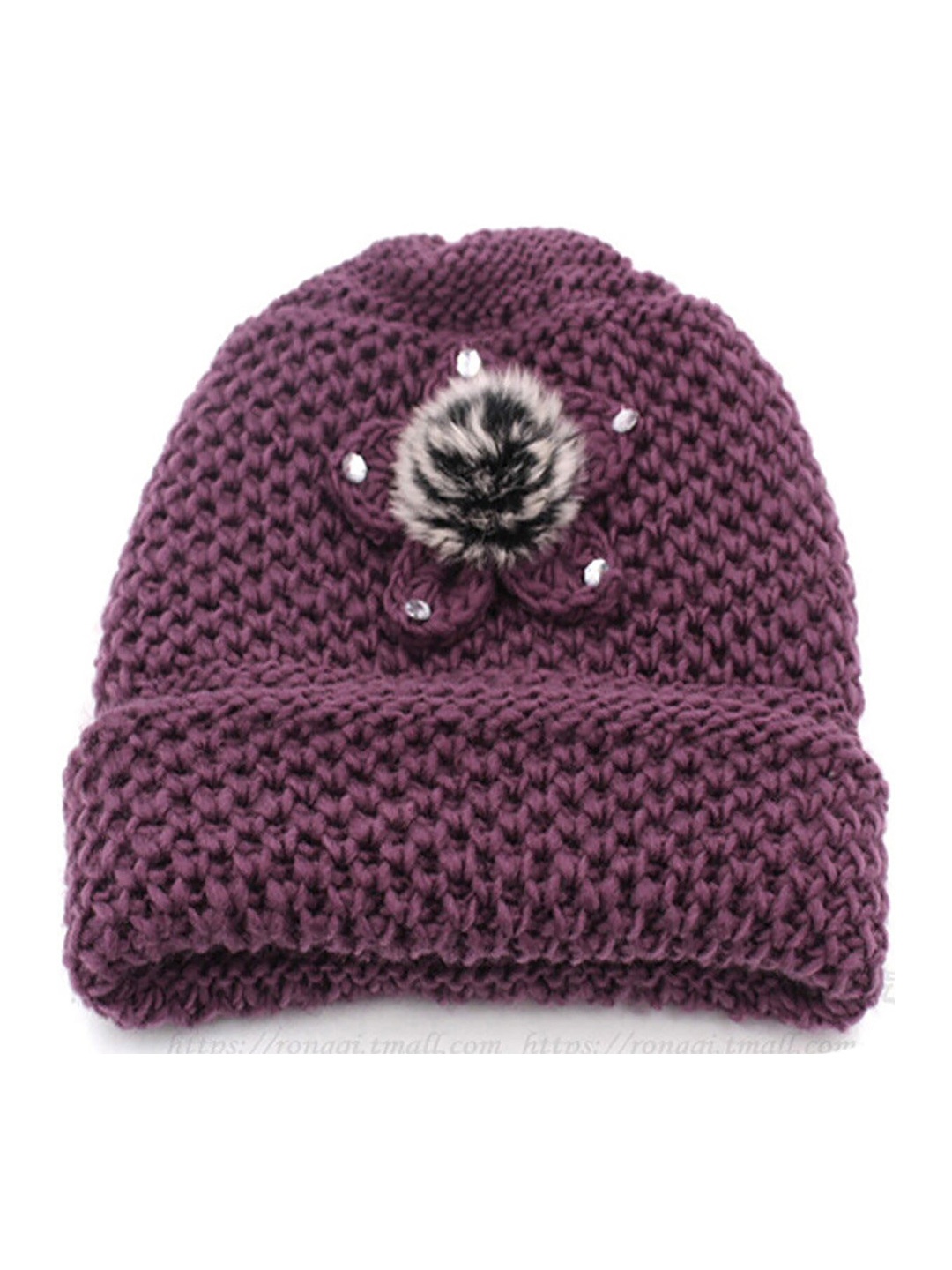 

SYGA Women Woollen Beanie, Violet
