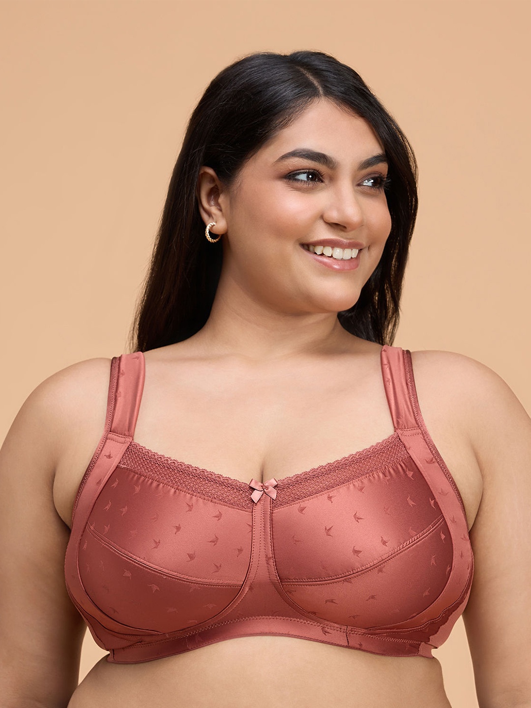 

Nykd Abstract Self Design Full Coverage Bra, Rust