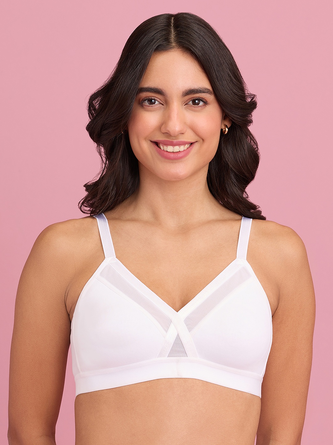 

Nykd Bra Half Coverage Lightly Padded, White